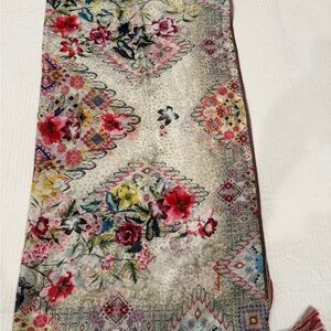 Johnny Was Floral Multicolor Scarf